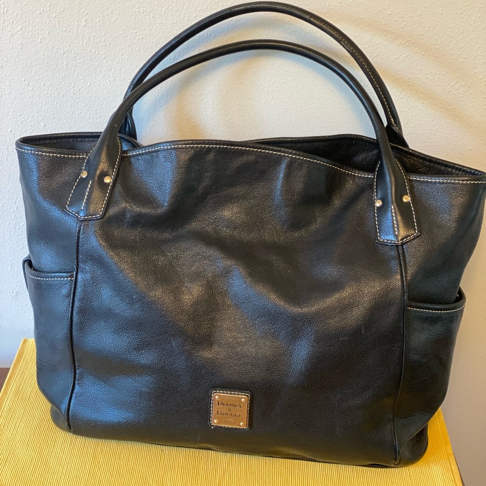 Dooney & Bourke Black Leather Tote Bag